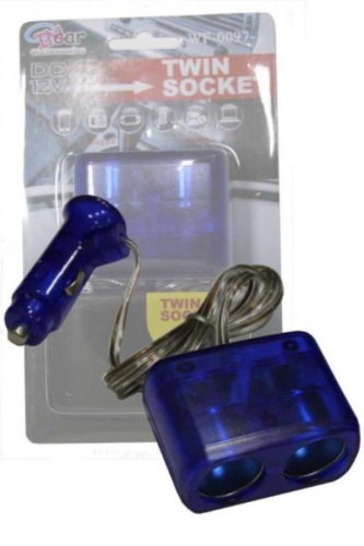 картинка Разветвитель в авто на 2 устройства со шнуром WF97-1 от магазина Интерком-НН