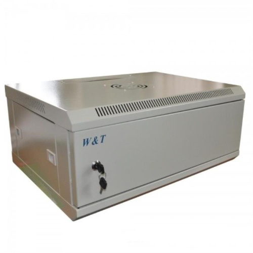картинка Шкаф настенный  4U серый WT-2042M-4U-600x450-F-G (M046045GWT) от магазина Интерком-НН