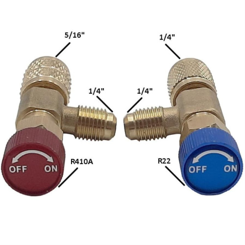 картинка Комплект кранов (адаптер, наконечник, вентиль) HS-1221+HS-1222 для заправки кондиционеров  от магазина Интерком-НН фото 2