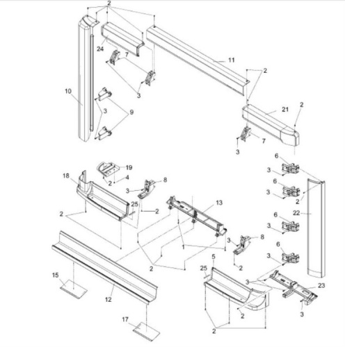 картинка Panasonic PJKMC0043Z Крышка левая для интерактивной доски UB-5838C от магазина Интерком-НН