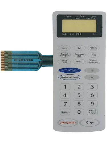 картинка Daewoo 3518519700 (HH-KOR-63XQ0S) Сенсорная панель микроволновой печи (СВЧ) KOR-63XQR, KOR-63XQ от магазина Интерком-НН фото 3