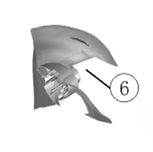 картинка Panasonic CWH03K1059 Крыльчатка вентилятора внешнего блока кондиционера CU-YE9MKE  от магазина Интерком-НН