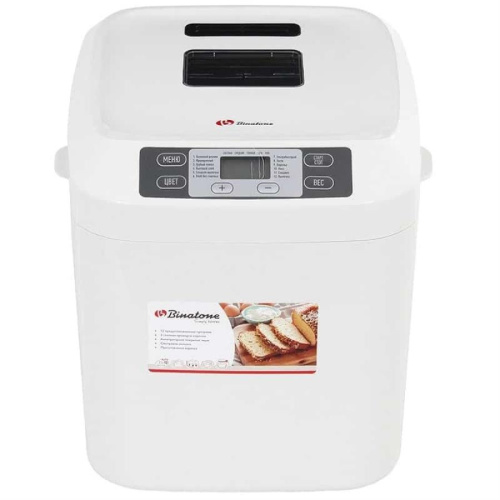 картинка Binatone BM202 хлебопечь, вес выпечки 700/900г, отсрочка старта 13ч, 12 программ, цвет белый от магазина Интерком-НН