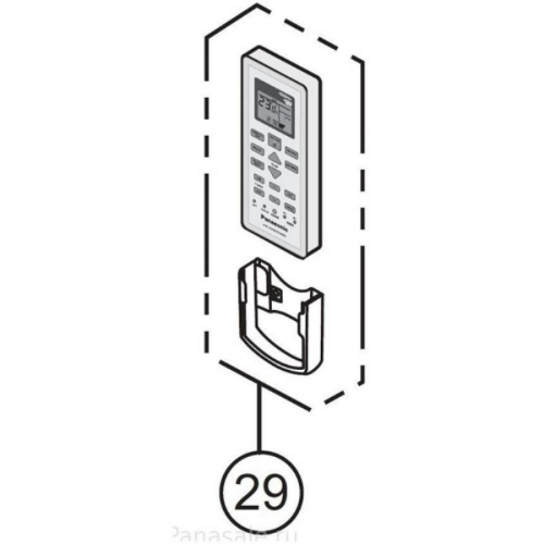 картинка Panasonic ACXA75C00270 Пульт дистанционного управления для кондиционера E7SKEW, E9SKEW, E12SKEW от магазина Интерком-НН фото 2