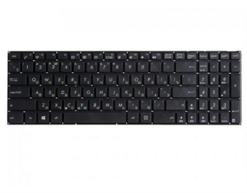 картинка Клавиатура для ноутбука Asus X551M, F551, D550, R505, R512, R515, TP550L, TP550L черная без рамки от магазина Интерком-НН
