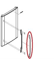 картинка Panasonic CNRAE-11679G Накладка ручки двери холодильника NR-B591-S, B651-S, C601-S, C701-S, D701-S от магазина Интерком-НН