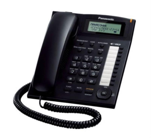 картинка Panasonic KX-TS2388RUB проводной телефон, цвет черный от магазина Интерком-НН фото 3