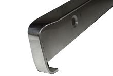 картинка Планка угловая для столешниц 38мм R5 глянцевая, правая, нержавещая сталь от магазина Интерком-НН