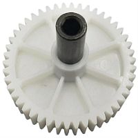 картинка Шестерня большая с валом (вариант №1) D=82/16мм, H=72/22мм, 46 прямых зубьев для мясорубки  от магазина Интерком-НН