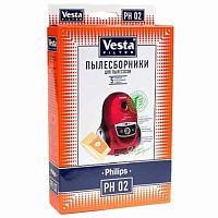 картинка Vesta filter PH02 комплект мешков-пылесборников бумажных (5шт+1 фильтр) для пылесоса Philips от магазина Интерком-НН