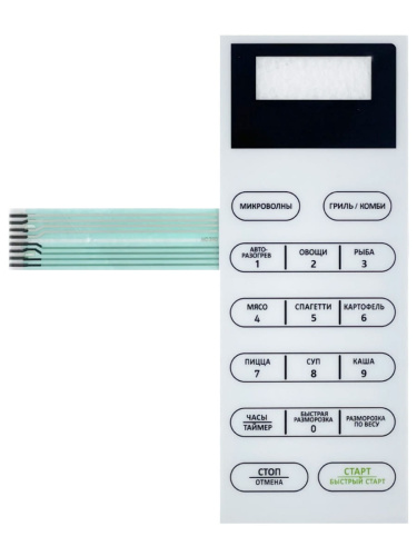 картинка 17170000001373 (X0405L, MD390) Сенсорная панель для микроволновой СВЧ печи BBK 20MWG-735S/W от магазина Интерком-НН фото 2