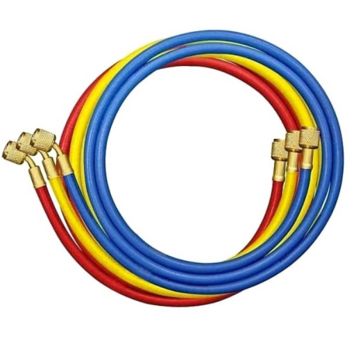 картинка Комплект заправочных шлангов VRP-U-(R,Y,B) (150см) без вентиля для фреона R410A  от магазина Интерком-НН