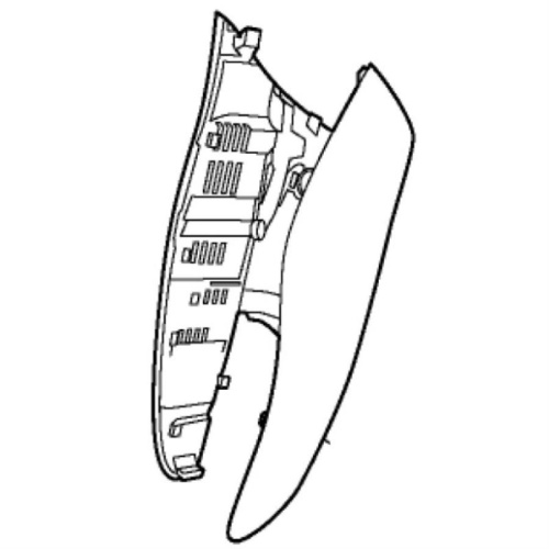 картинка Panasonic WESLV90K3367 пластиковая часть корпуса для электробритвы  ES-LV50, ES-LV51, 61, 81, 90 от магазина Интерком-НН фото 3