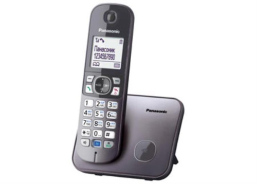 изображение Беспроводной телефон Panasonic KX-TG6811RUM DECT (радиотелефон) , цвет: серый металлик магазин Компании Интерком-НН картинка Panasonic KX-TG6811RUM - Беспроводной телефон DECT (радиотелефон) , цвет: серый металлик от магазина Интерком-НН