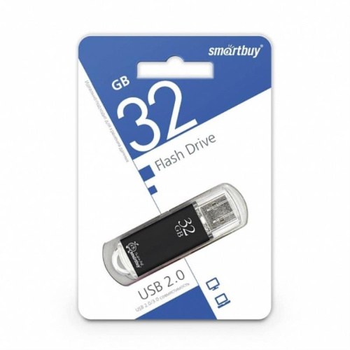 картинка Память USB 32Gb Smart Buy V-Cut черный 2.0 (SB32GBVC-K) от магазина Интерком-НН
