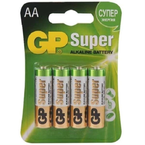 изображение GP GP15A-CR4 элемент питания (батарейка) AA Super Alkaline 1.5В (4шт) магазин Компании Интерком-НН картинка GP GP15A-CR4 элемент питания (батарейка) AA Super Alkaline 1.5В (4шт) от магазина Интерком-НН