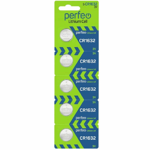 изображение Perfeo PF-CR1632/5BL Элемент питания (батарейка) литиевый CR1632, 3V, 5 шт магазин Компании Интерком-НН картинка Perfeo PF-CR1632/5BL Элемент питания (батарейка) литиевый CR1632, 3V, 5 шт от магазина Интерком-НН