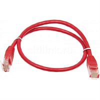 картинка Патч-корд UTP cat. 5e 0,5м (красный) неэкранированный, литой коннектор от магазина Интерком-НН