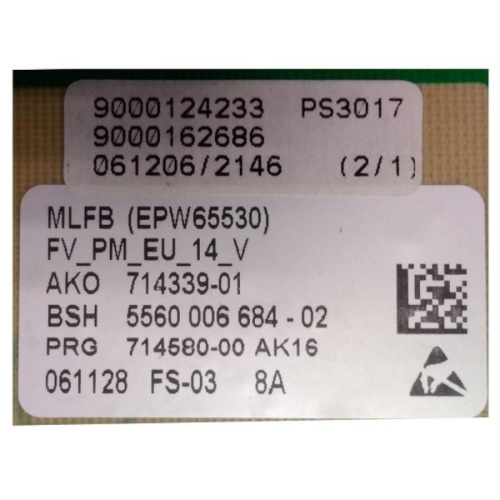 картинка EPW65530 Модуль управления стиральной машиной Bosch, Siemens от магазина Интерком-НН фото 2