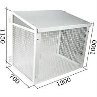 картинка Решетка Уценка антивандальная (1200х1000х700) для наружного блока кондиционера  от магазина Интерком-НН