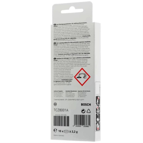 картинка Bosch 00311808 (00312096, TCZ8001A) таблетки для очистки от эфирных масел для кофемашин (10шт) от магазина Интерком-НН фото 2