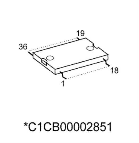 изображение Микросхема C1CB00002851 Panasonic магазин Компании Интерком-НН картинка Panasonic C1CB00002851 Микросхема от магазина Интерком-НН