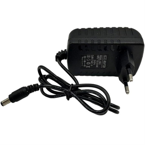 картинка Сетевое зарядное устройство, разъем 5.5мм, 9В, 2000mAh (черный) с кабелем 1 метр от магазина Интерком-НН