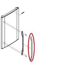картинка Panasonic CNRAE-11679W Накладка ручки двери холодильника NR-B591-W, B651-W, C601-W, C701-W, D701-W от магазина Интерком-НН