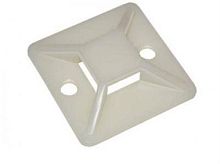 картинка Площадка самоклеющаяся для крепления стяжек 20мм*20мм (для стяжек шириной 5мм) /(упак.100 шт) от магазина Интерком-НН