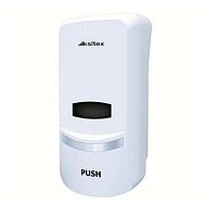 картинка Ksitex SD-1369A Дозатор для мыла, шампуня, 1000мл, пластик, цвет белый   от магазина Интерком-НН
