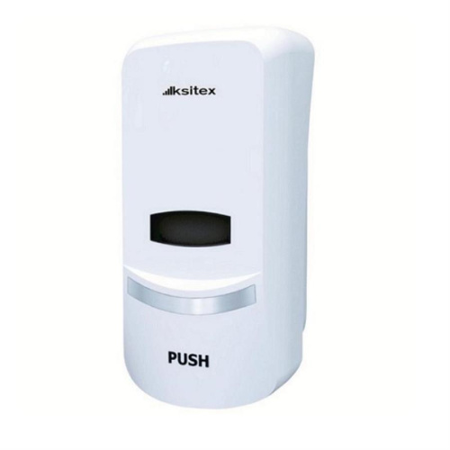 картинка Ksitex SD-1369A Дозатор для мыла, шампуня, 1000мл, пластик, цвет белый   от магазина Интерком-НН