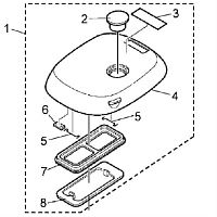 картинка Panasonic ADA39K165-S0 крышка диспенсера всборе для SD-ZB2502BTS от магазина Интерком-НН
