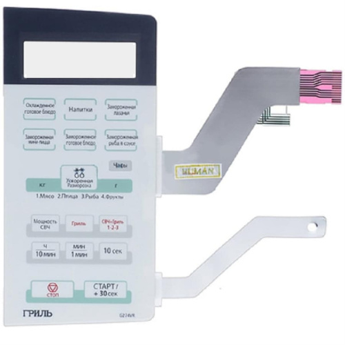 картинка Samsung DE34-00193W Сенсорная панель управления для микроволновой печи (СВЧ) G274VR белый от магазина Интерком-НН фото 2