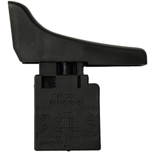 картинка Выключатель FA4-6/2MB7 (211) без фиксатора 6A, 250V для электроинструмента  от магазина Интерком-НН