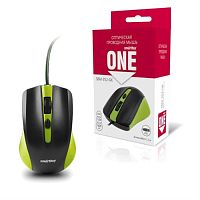 картинка SmartBuy SBM-352-GK ONE Мышь проводная (черно-зеленая) от магазина Интерком-НН