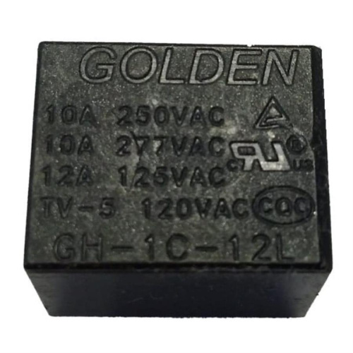 картинка Golden GH-1C-12L Реле управление 12VDC, контакты 10A 250VAC 130ºC  от магазина Интерком-НН фото 3