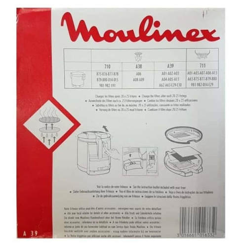 картинка Moulinex A39 Набор фильтров для фритюрницы Moulinex A39 от магазина Интерком-НН фото 2