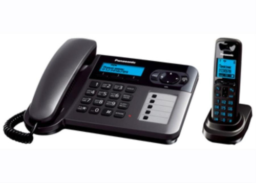 картинка Panasonic KX-TG6451RUT - Беспроводной телефон DECT (радиотелефон) , цвет: темно-серый металлик  от магазина Интерком-НН