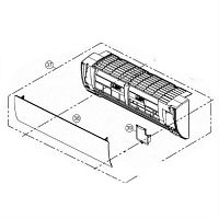 картинка Panasonic CWE11C5209 Облицовка корпуса внутреннего блока кондиционера CS-E7NKDW, CS-E9NKDW, CS-E12NK от магазина Интерком-НН