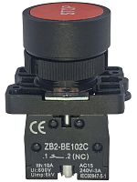 картинка Кнопка без фиксации XB2-EA4342 с нормально замкнутым контактом для управления работой электроцепи от магазина Интерком-НН