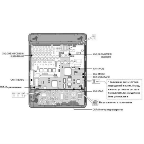 картинка LG L60-BKSU Б/У Базовый блок ipLDK-60 (3 внешних аналоговых; 1 цифровой + 7 гибридных внутренних) от магазина Интерком-НН фото 3