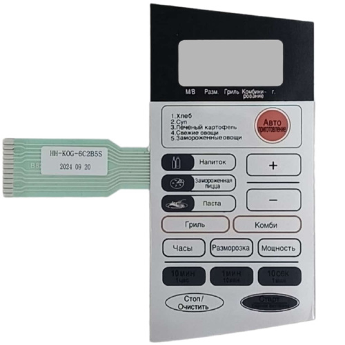 картинка Daewoo HH-KOG-6C2B5S (3518524500) Сенсорная панель для СВЧ KOG-6C2BS серебристый, красная авто от магазина Интерком-НН фото 3
