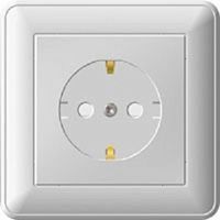картинка ЕвроРозетка электр. W59х1 скр. с/з 16А(бел.) РС16-152-18 от магазина Интерком-НН