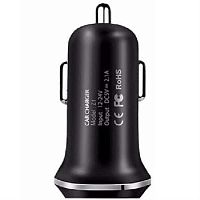 картинка Hoco Z1 автомобильное зарядное устройство с 2 USB выходами (2100mAh), черный для iPhone 5/6/6Plus/7 от магазина Интерком-НН