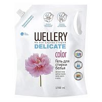 картинка Средство для стирки жидкое WELLERY DELICATE color, дой-пак, 1.7л от магазина Интерком-НН