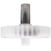 картинка Шестерня большая с валом D=72/14мм, 34 прямых зубьев для мясорубки Centek, Moulinex, Дельта от магазина Интерком-НН