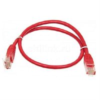 картинка Патч-корд UTP cat. 5e 1м (красный) неэкранированный, литой коннектор от магазина Интерком-НН