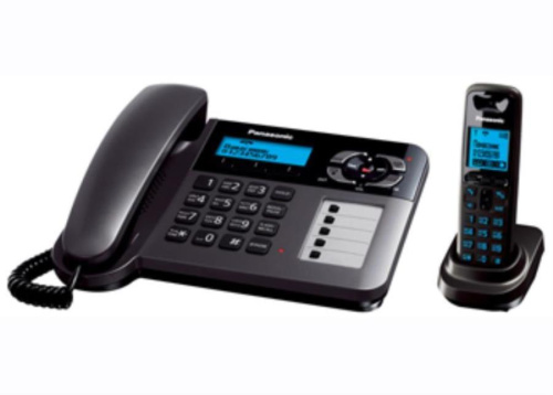 картинка Panasonic KX-TG6461RUT - Беспроводной телефон DECT (радиотелефон) с автоответчиком, цвет: темно-серы от магазина Интерком-НН
