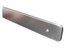 картинка Планка торцевая для столешниц 38мм с закрытым торцом, нержавещая сталь глянцевая, R9, левая от магазина Интерком-НН