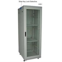 картинка Шкаф напольный 19", 18U, (600х600), серый (WT-2041B-18U-WO-600x600-G) от магазина Интерком-НН